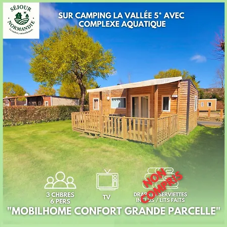 Normandie - - Mobilhome Basic 3ch-6p Avec Tv - 5 étoiles - H348